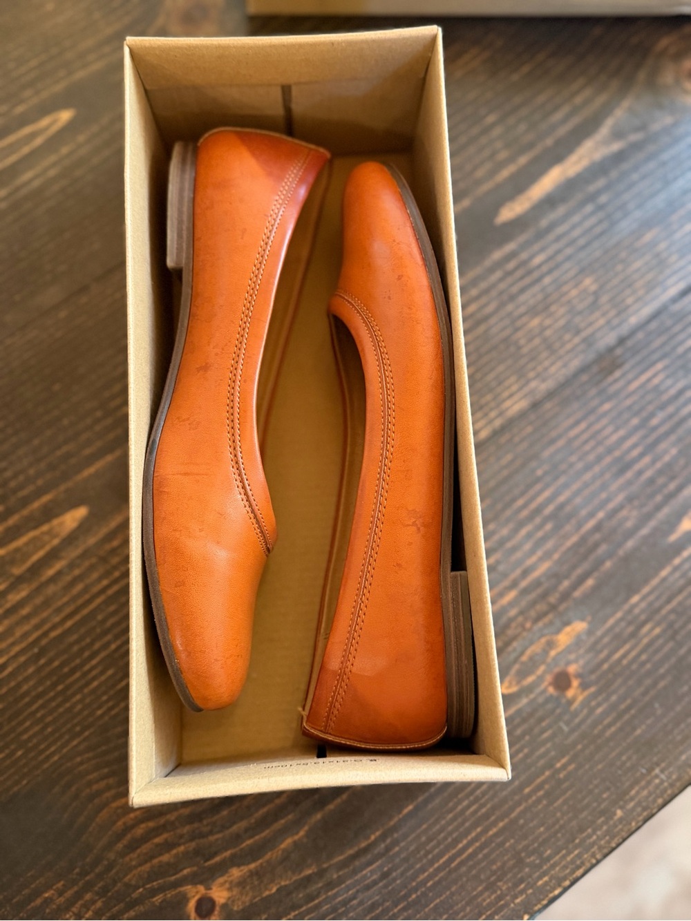FRYE AND CO. Leather Ballet Flats — Cognac Brown - Picture 2 of 4